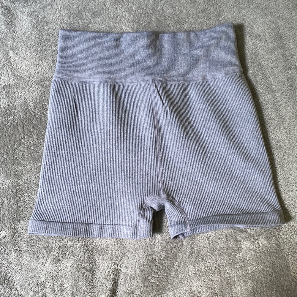 Gray Biker Shorts